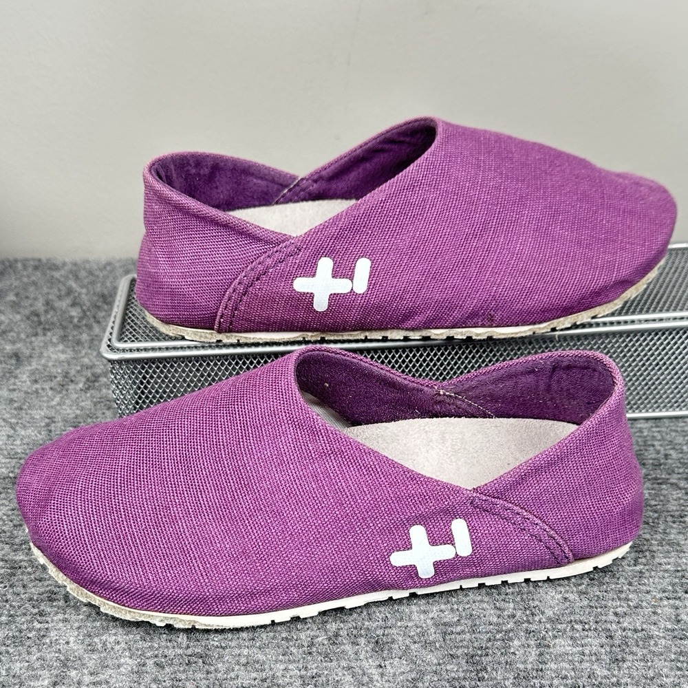 Otz Cork Lite Purple Linen Slip On Comfort Shoes EU 37 Women's 7 Boho